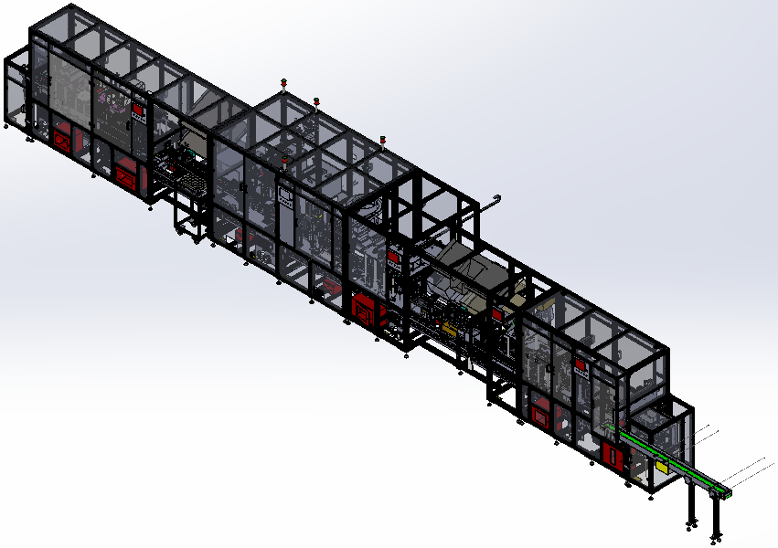 Automatic production line for car belt bodies